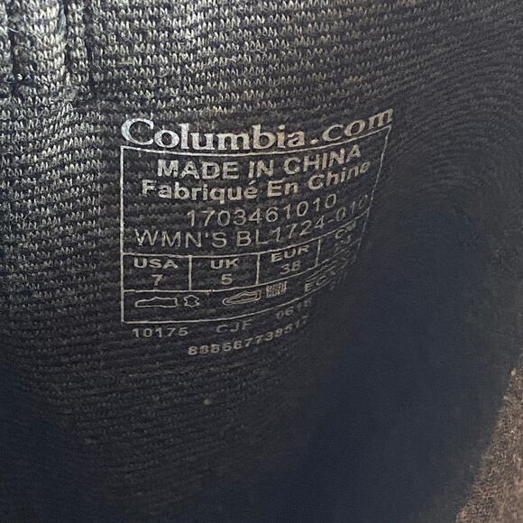 Columbia Jessa Tall Leather Waterproof Boots Women's Size 7 - Picture 10 of 11